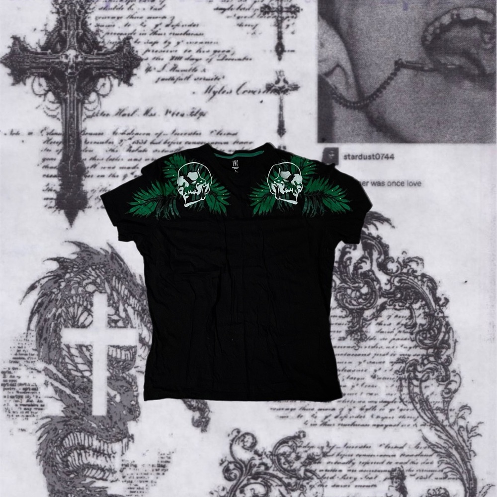 Y2K affliction style shirt